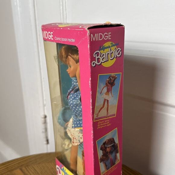 California Dream Barbie Doll Midge 1987 Red Hair 4442 Comic Book Vintage Mattel - Picture 12 of 16